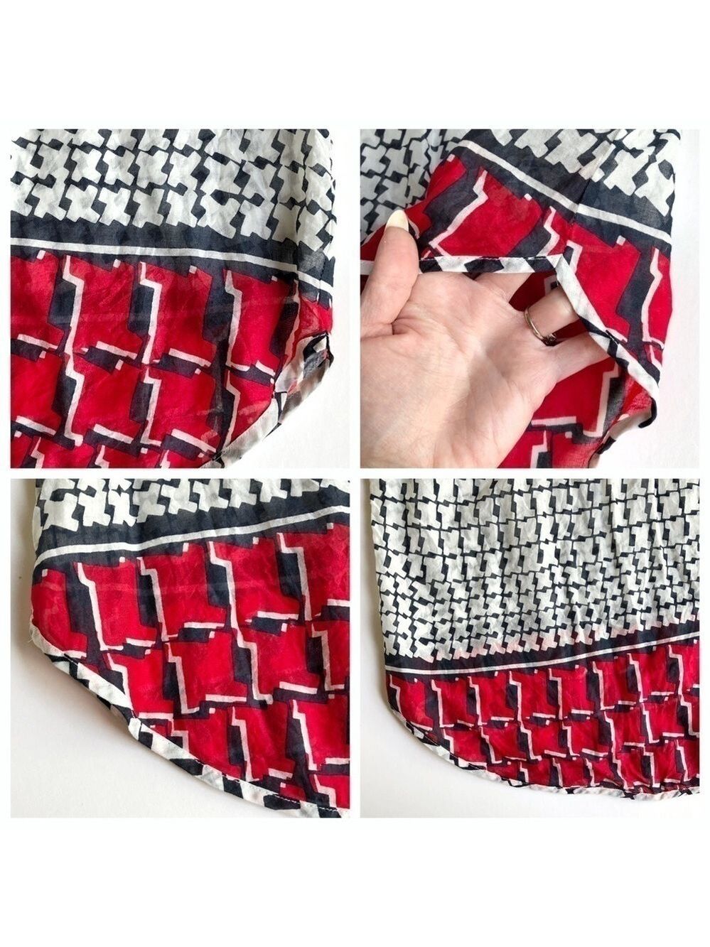 J. Crew Cubist Houndstooth Tunic Cover-Up - Picture 9 of 10